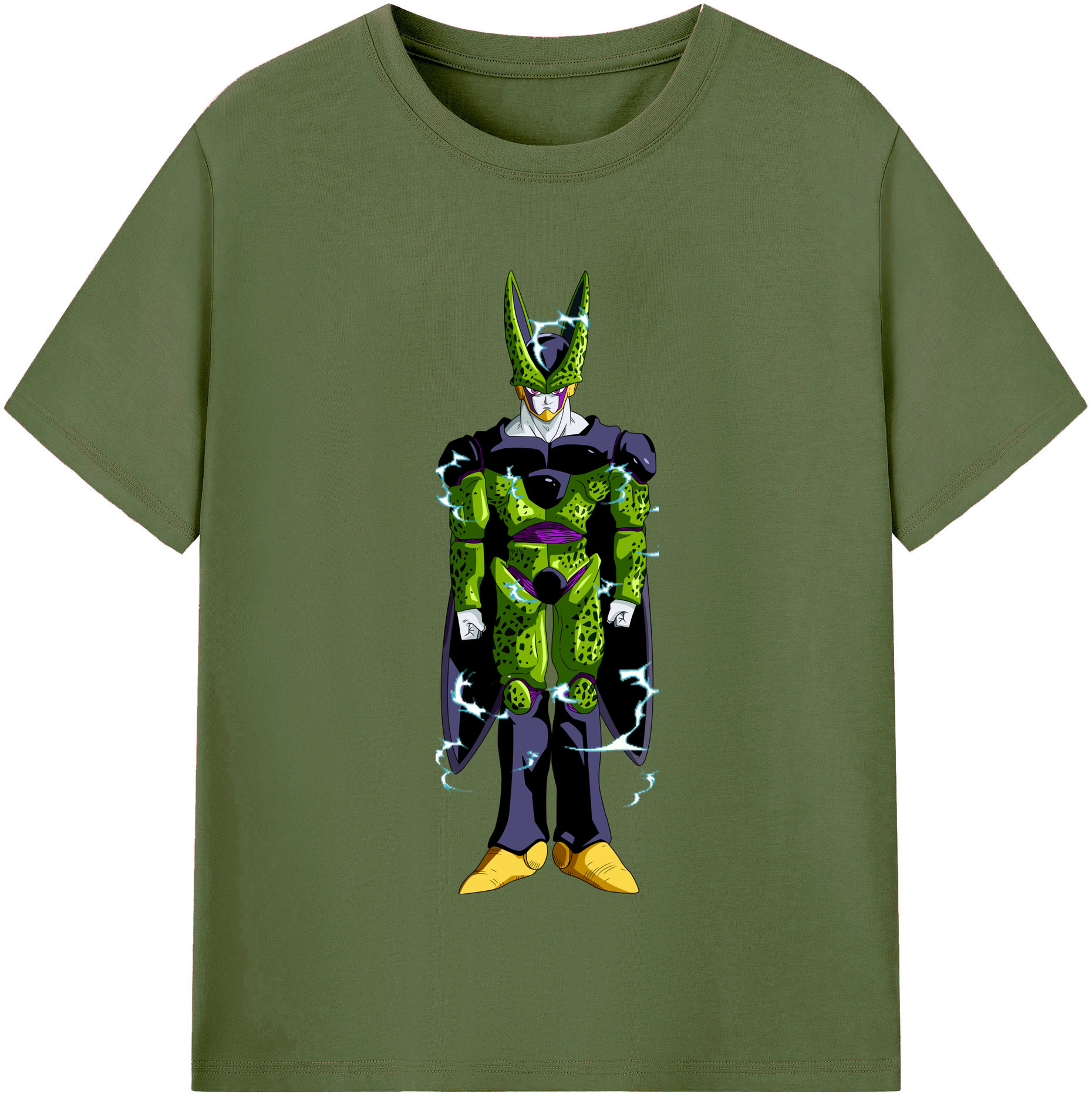（画像用） ドラゴンボール セル DRAGON BALL Cell 綿100％半袖Tシャツ（フロントプリント）